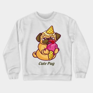 Cute pug Crewneck Sweatshirt